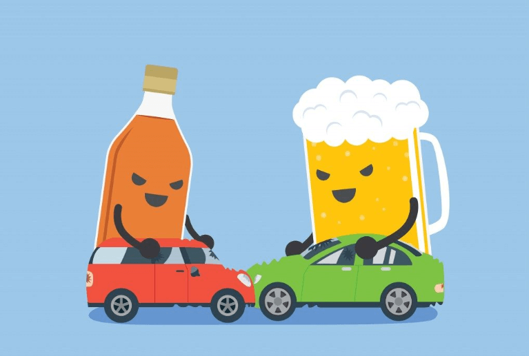 Featured image of post Car Accident Drunk Driver Cartoon Beer lifting a car crashed into no parking signs